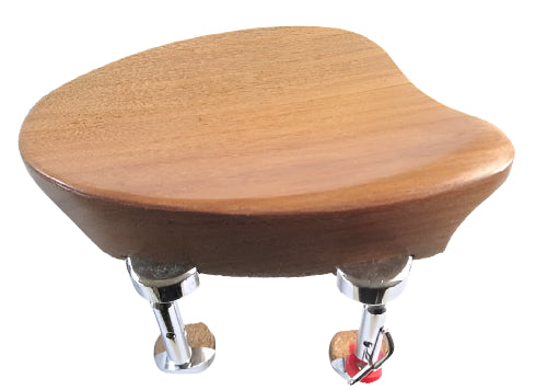 Violin chinrest- New Baron-Walnut-Hill chrome
