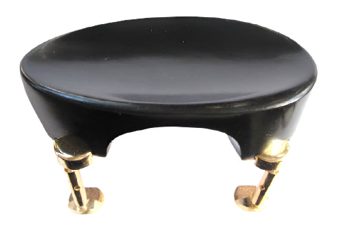 Viola Chinrest- New Flesch-Ebony-Hill Gold