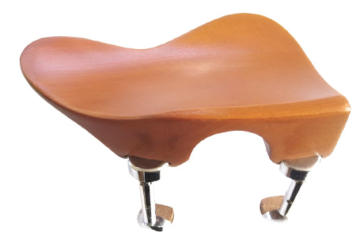Viola chinrest- Ohrenform-Boxwood-Hill chrome