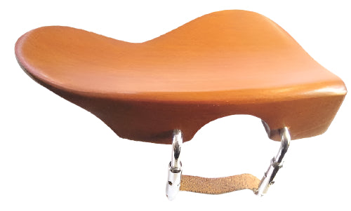 Violin chinrest- Ohrenform-Boxwood-standard chrome