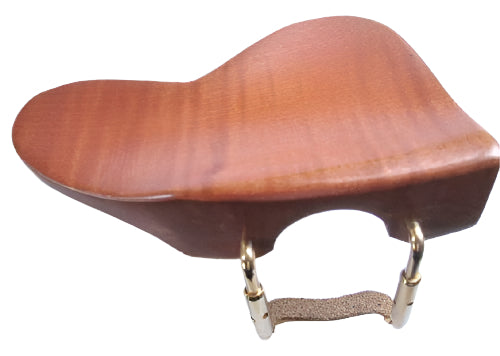 Violin chinrest- Ohrenform-Maple-stadard gold
