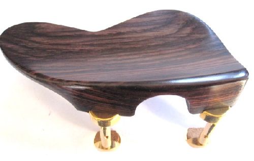 Viola chinrest- Ohrenform-Rosewood- Hill gold