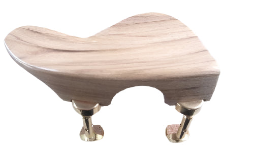 Violin chinrest- Ohrenform-Teak-Hill gold