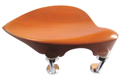 Violin chinrest- Priska-boxwood-Hill chrome
