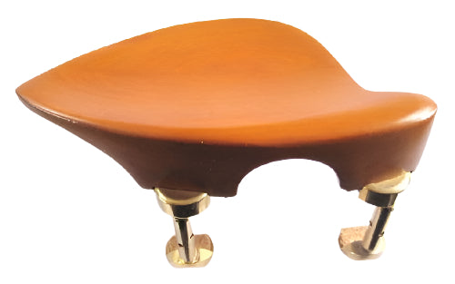 Violin chinrest- Priska-Boxwood-Hill gold