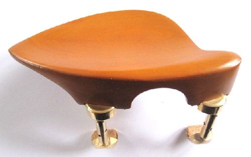 Violin chinrest- Priska-Boxwood-Hill gold