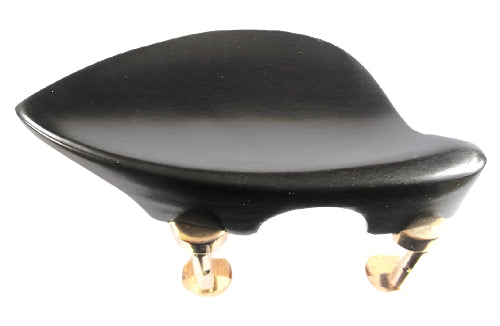 Violin chinrest- Priska-Ebony-Hill gold