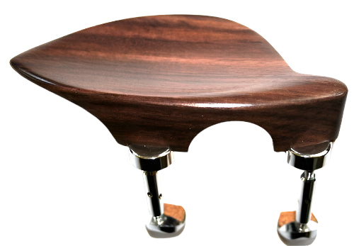 Violin chinrest- Priska-Rosewood-Hill Chrome