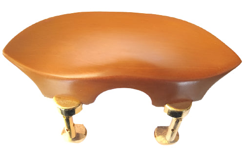 Violin chinrest- Round Flesch-Boxwood-Hill Gold