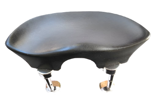 Viola chinrest- Round Flesch-Ebony-Hill gold