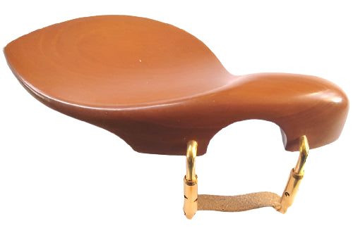 Violin chinrest- Strad-Boxwood-standard gold