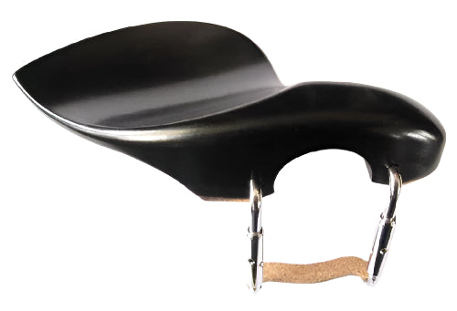 Violin chinrest- Strad-Ebony-chrome