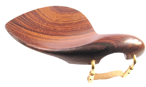 Violin chinrest- Strad-Rosewood-standard gold