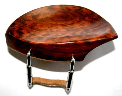 Violin chinrest- Teka-Snakewood-Chrome