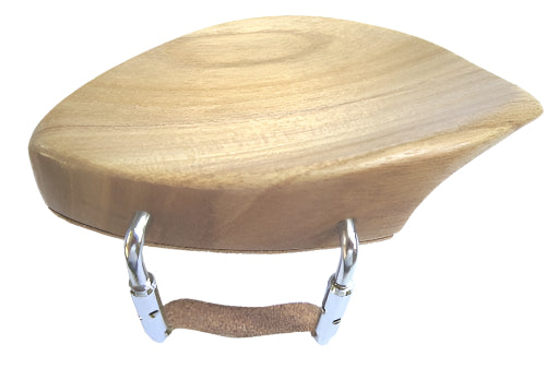 Violin chinrest- Teka-Teak-standard chrome