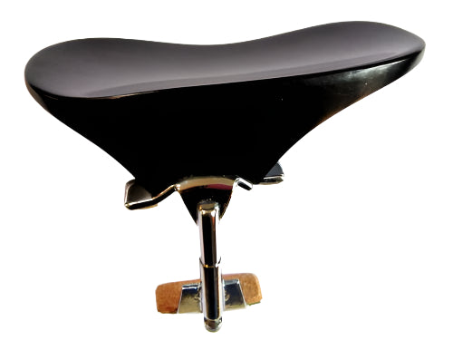 Violin chinrest- Adjustable-Ebony-Chrome