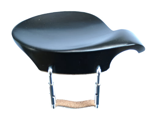 Violin chinrest- Vermeer-Ebony-Standard chrome