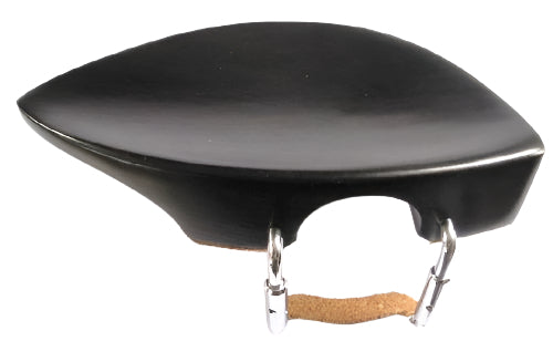 Violin chinrest- Zitmann-Ebony-Standard chrome