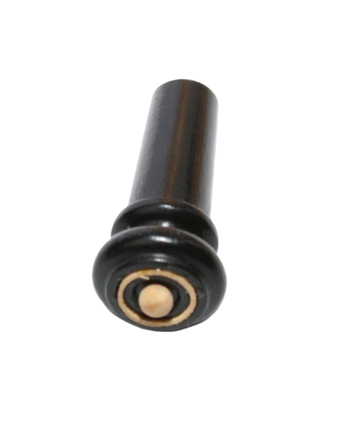 Violin Endpin-Ebony-New Hill-White pin White circle