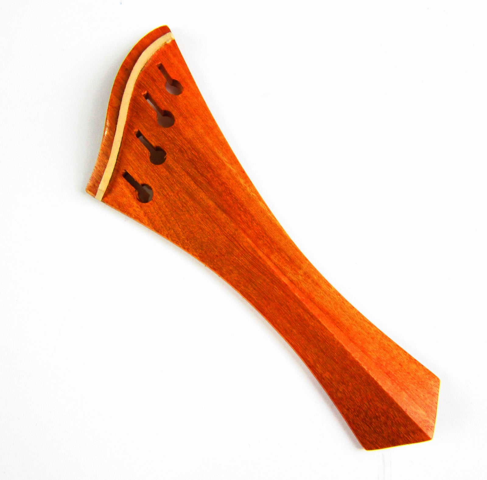 Violin Tailpiece-Harp-Pernambuco-White Saddle