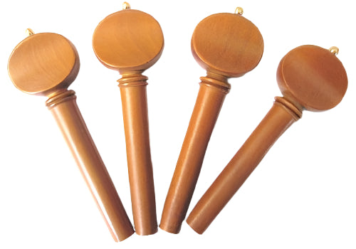 Violin pegs-French-Boxwood-gold pin