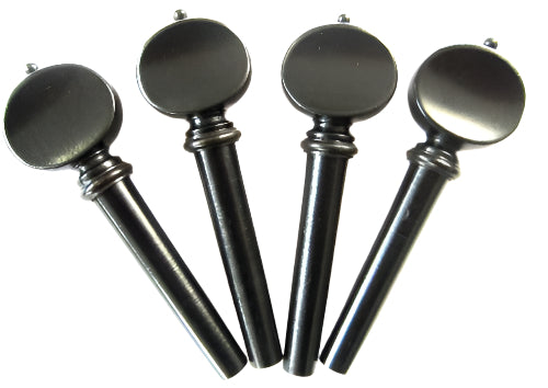 Violin pegs-French-Ebony-ebony trimme