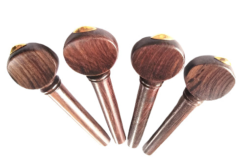 Viola pegs-French-Rosewood-gold olive