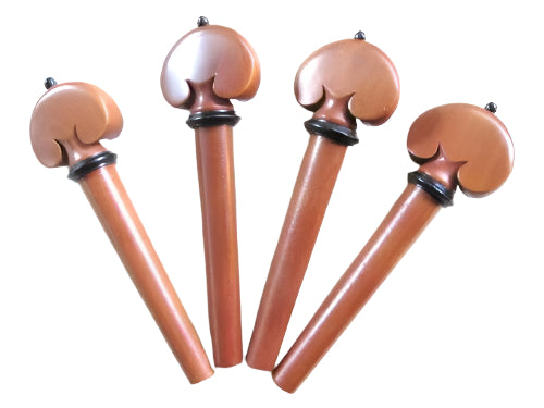 Viola pegs-Heart-Castel Boxwood (South American)