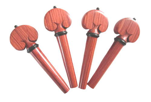 Violin pegs-Heart- Chakte Viga-Mexico Pernambuco