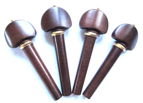 Violin pegs-Hill-crabwood-gold trimme