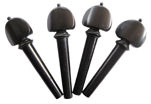 Violin pegs-Hill-Ebony-ebony trimme