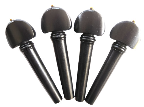 Violin pegs-Hill-Ebony-Gold pin.