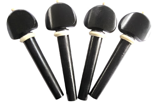 Viola Pegs-Hill-Ebony-White collar&Pin