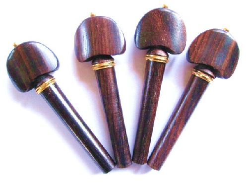 Viola pegs-Hill-Rosewood gold ball gold collar