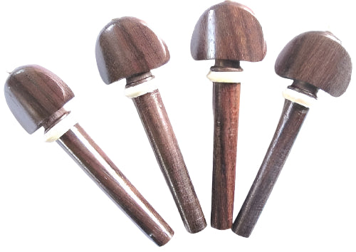Viola pegs-Hill-Rosewood-White collar&pin