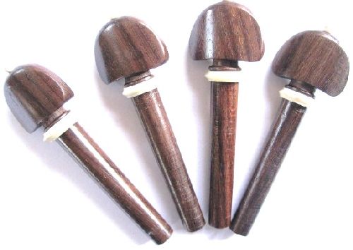 Viola pegs-Hill-Rosewood-White collar&pin