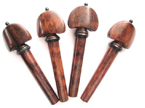 Violin pegs-Hill-Snakewood-Ebony trimme