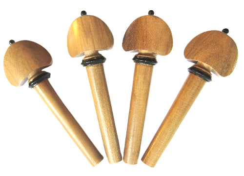 Violin pegs-Hill-Walnut-Ebony trimme
