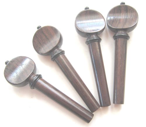 Violin pegs-Mirecourt Rosewood- Ebony pin and collar