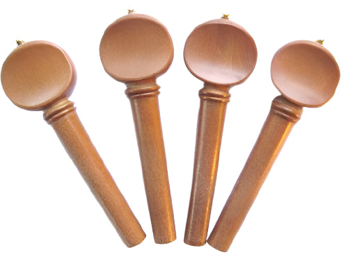 Viola pegs-Mirecourt-Boxwood-Gold pin