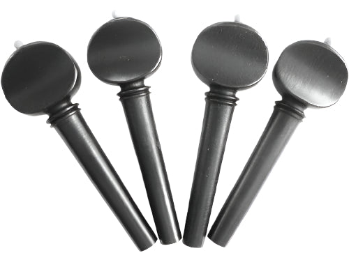 Violin pegs-Mirecourt-Ebony-white pin