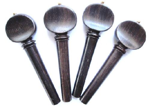 Violin pegs-Mirecourt-Rosewood-Gold pin