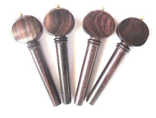 Violin pegs-Mirecourt-Rosewood-White pin
