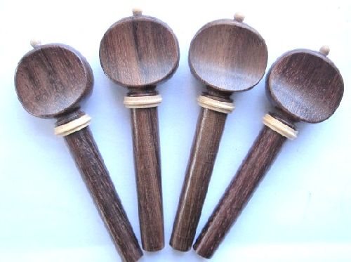 Violin pegs-Mirecourt-Rosewood-white trimme
