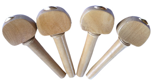 Violin pegs-Oval-Walnut-olive brass