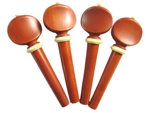 Violin pegs-Swiss-Boxwood-white trimme