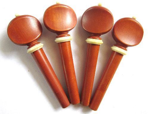 Violin pegs-Swiss-Boxwood-white trimme