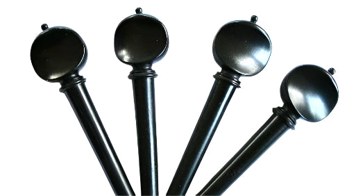 violin pegs-Swiss-Ebony-Ebony trimme