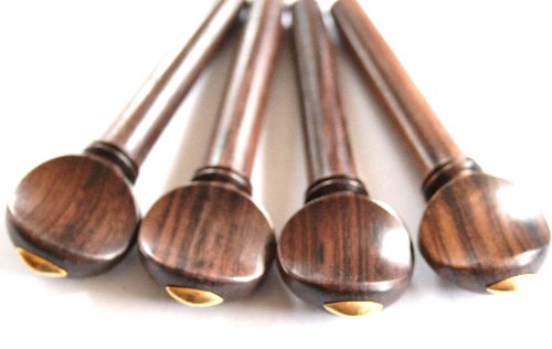 Violin pegs-Swiss-Rosewood-Gold olive