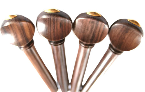 Viola pegs-Swiss-Rosewood-gold olive